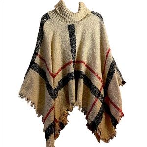 Plaid Poncho